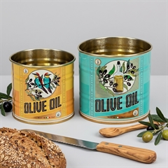 Rex London Metaldåser - Olive Oil mini. Sæt med 2 stk